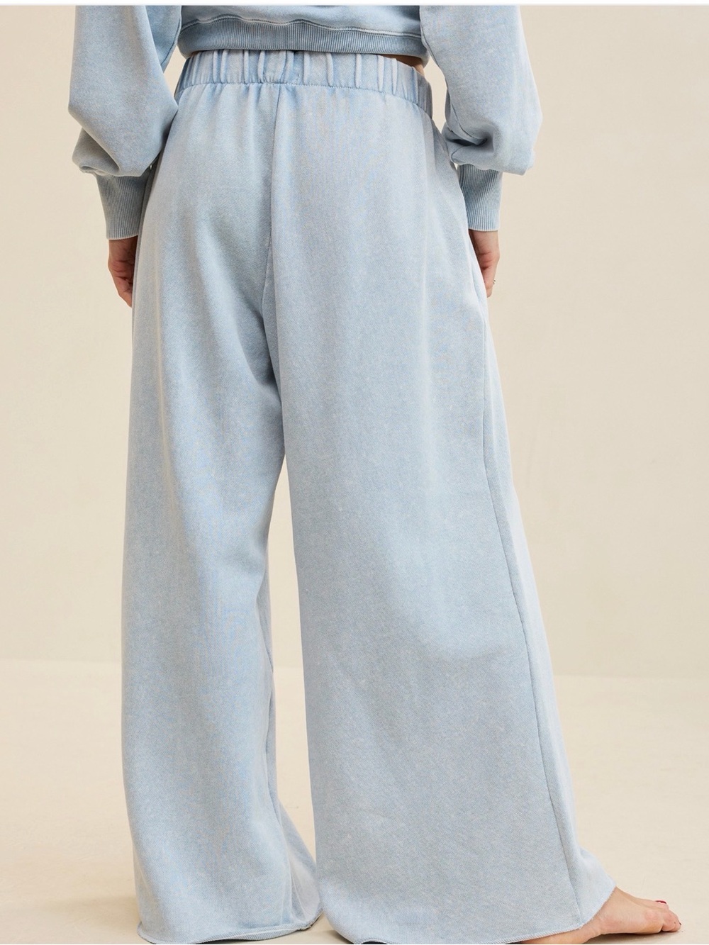 Aerie Street Trouser in Cloud Wash - Picture 2 of 5